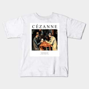 High Resolution Paul Cezanne Painting The Card Players 1895 Kids T-Shirt